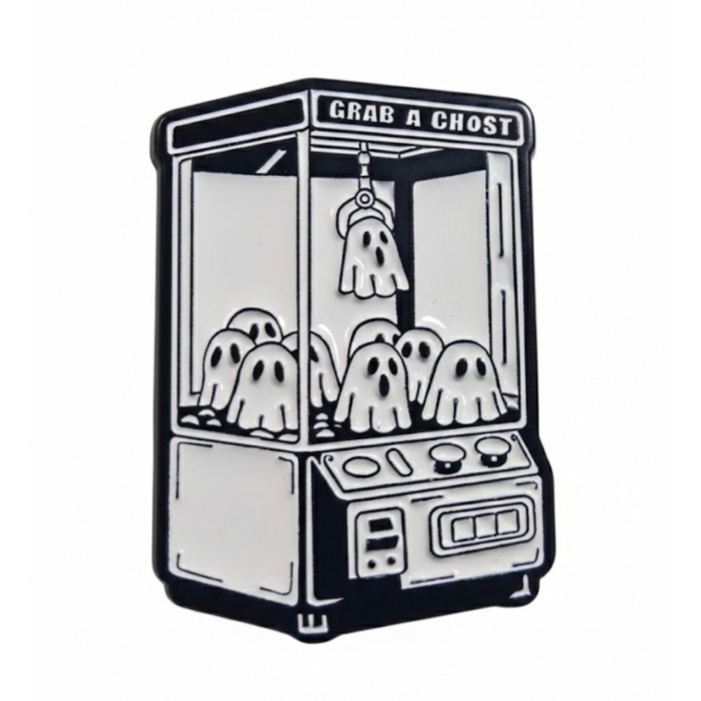 Enamel Pin Listing: "Grab A Ghost" Claw Machine